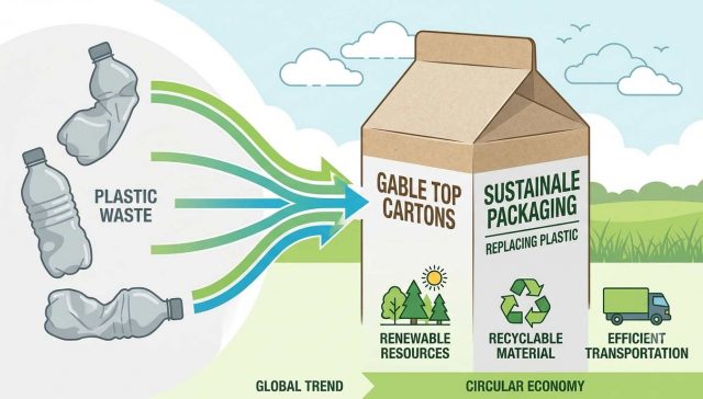 Why Gable Top Cartons Are Replacing Plastic Bottles