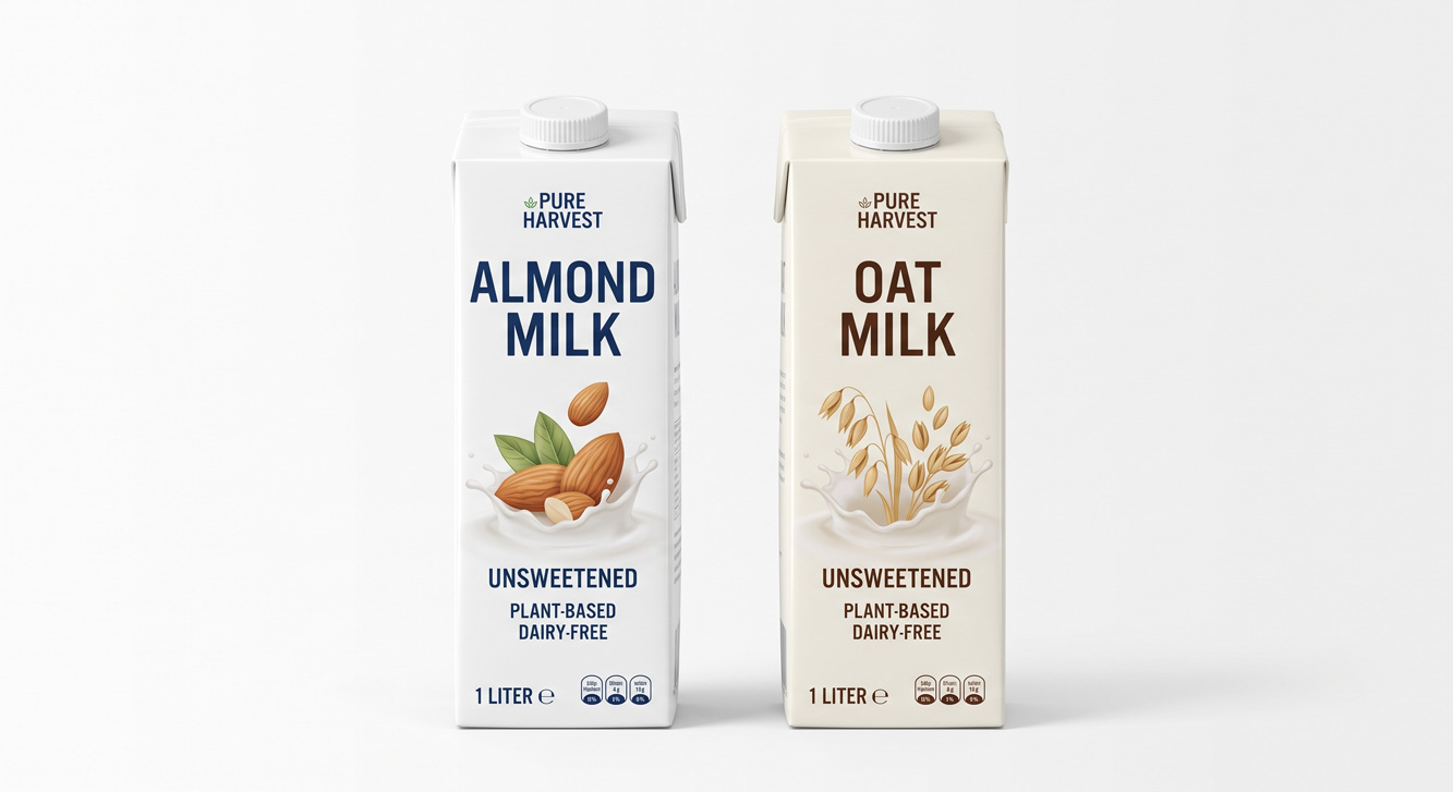 Packaging Challenges for Plant-Based Beverages (Oat & Almond Milk)