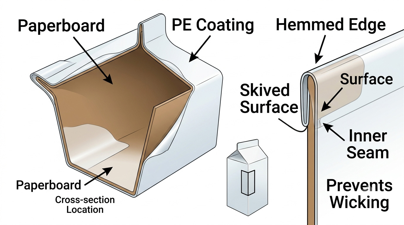 How Skiving and Hemming Technology Prevents Edge-Wicking in Liquid Cartons 7