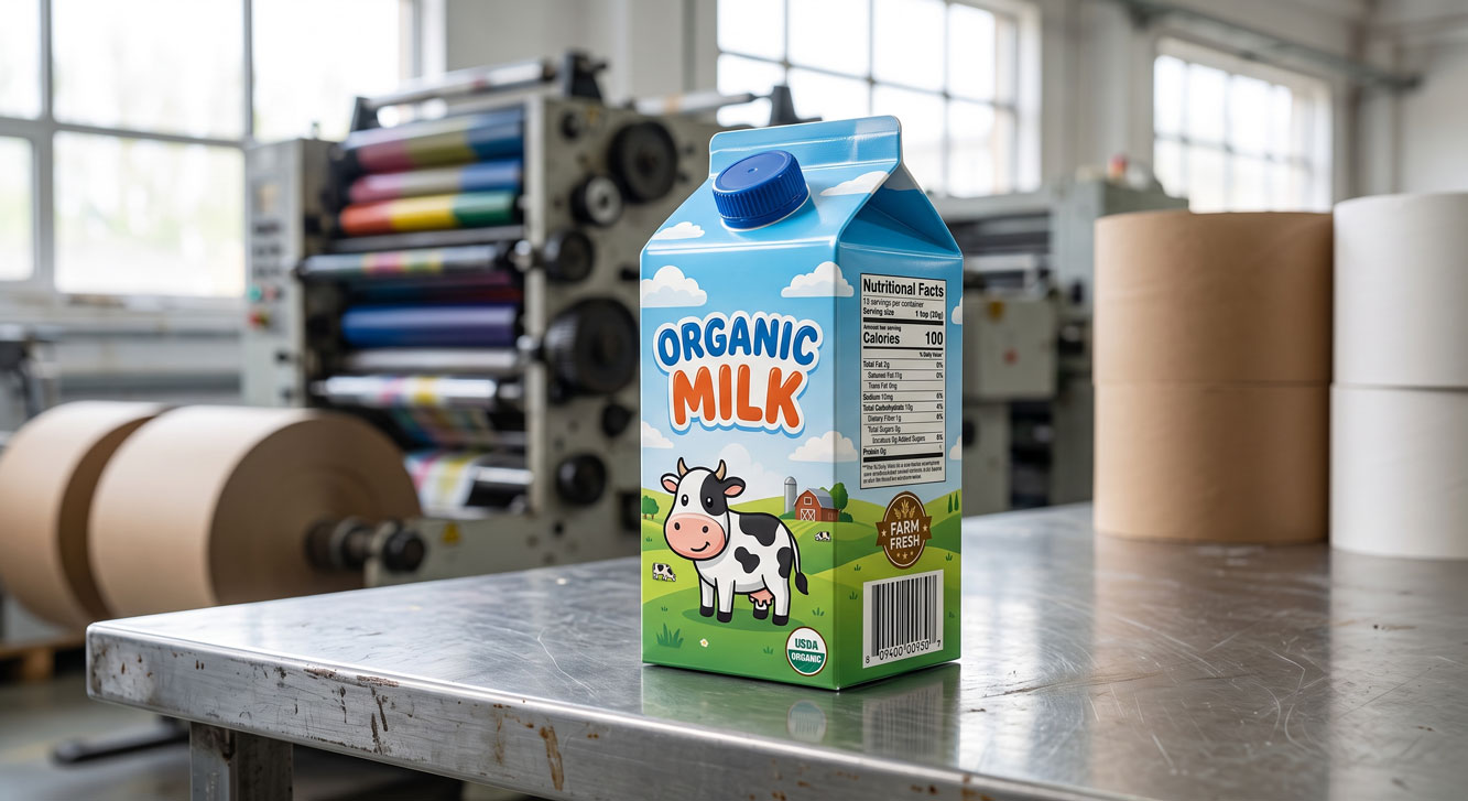 ASQ Packing offers full‑color custom printing specifically designed for school nutrition programs and kids' beverage brands. 1