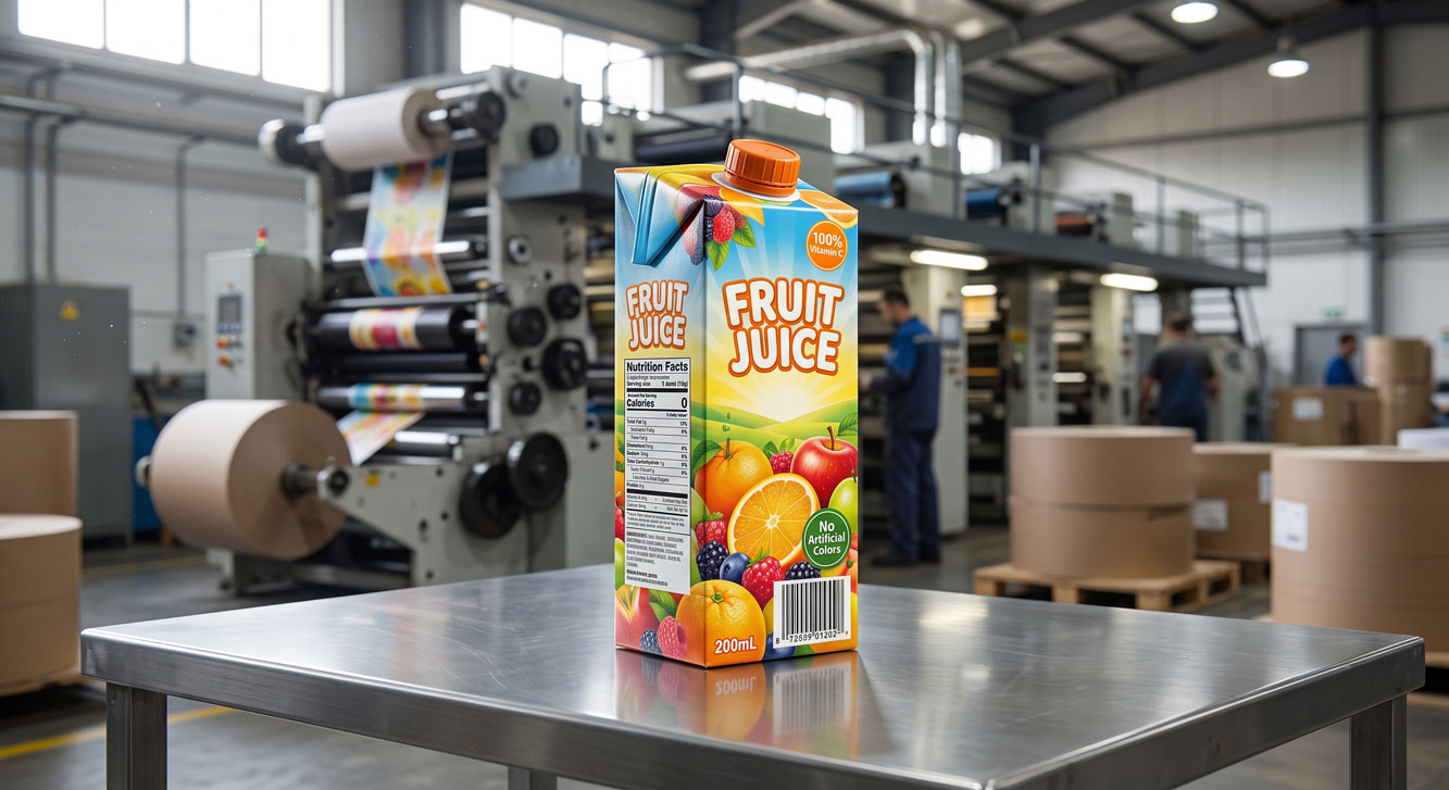 ASQ Packing offers full‑color custom printing specifically designed for school nutrition programs and kids' beverage brands. 3
