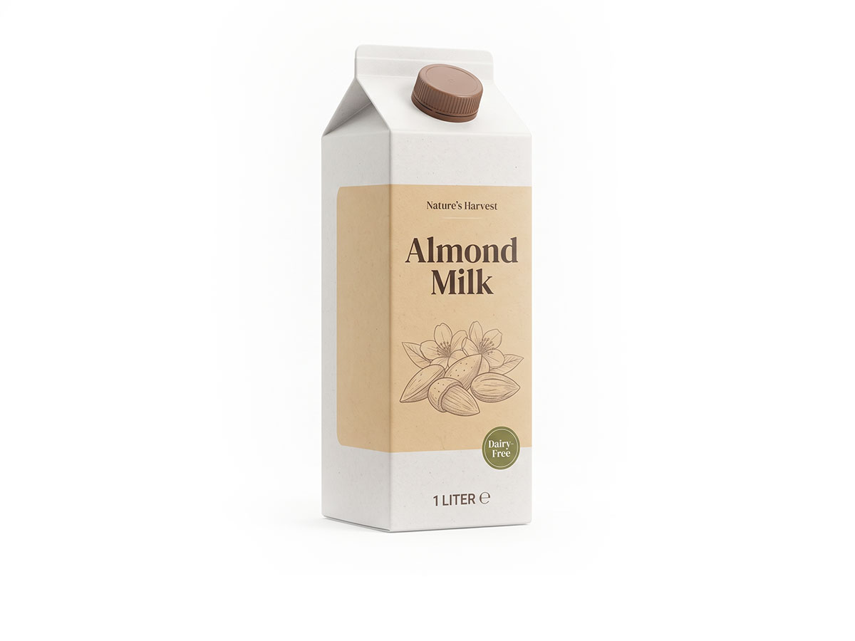 Almond-Milk-Asq-packing - Premium Plant‑Based Milk Cartons — Almond, Oat & Soy