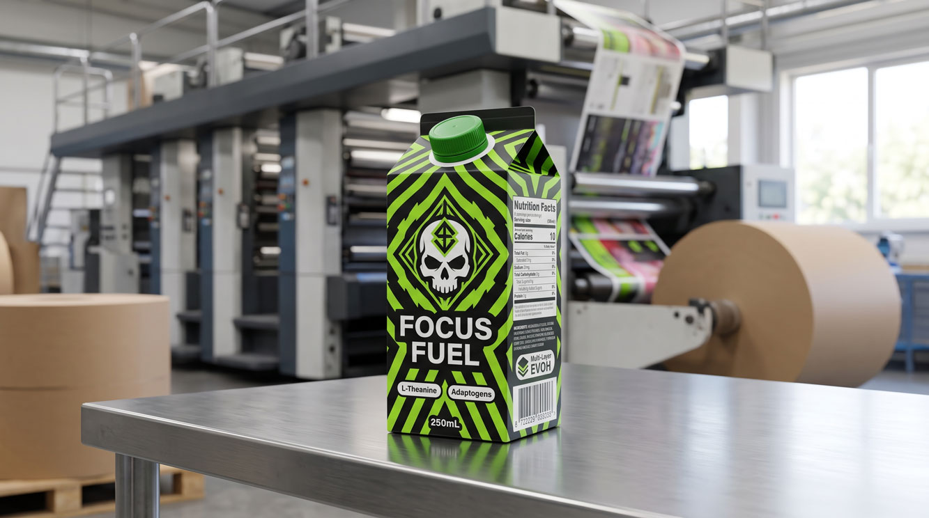 USA Functional Beverage Carton Packaging — Sports Nutrition Shakes & Active Drinks - Custom Printing — Make Your Active Nutrition Brand Stand Out on Every Shelf 5