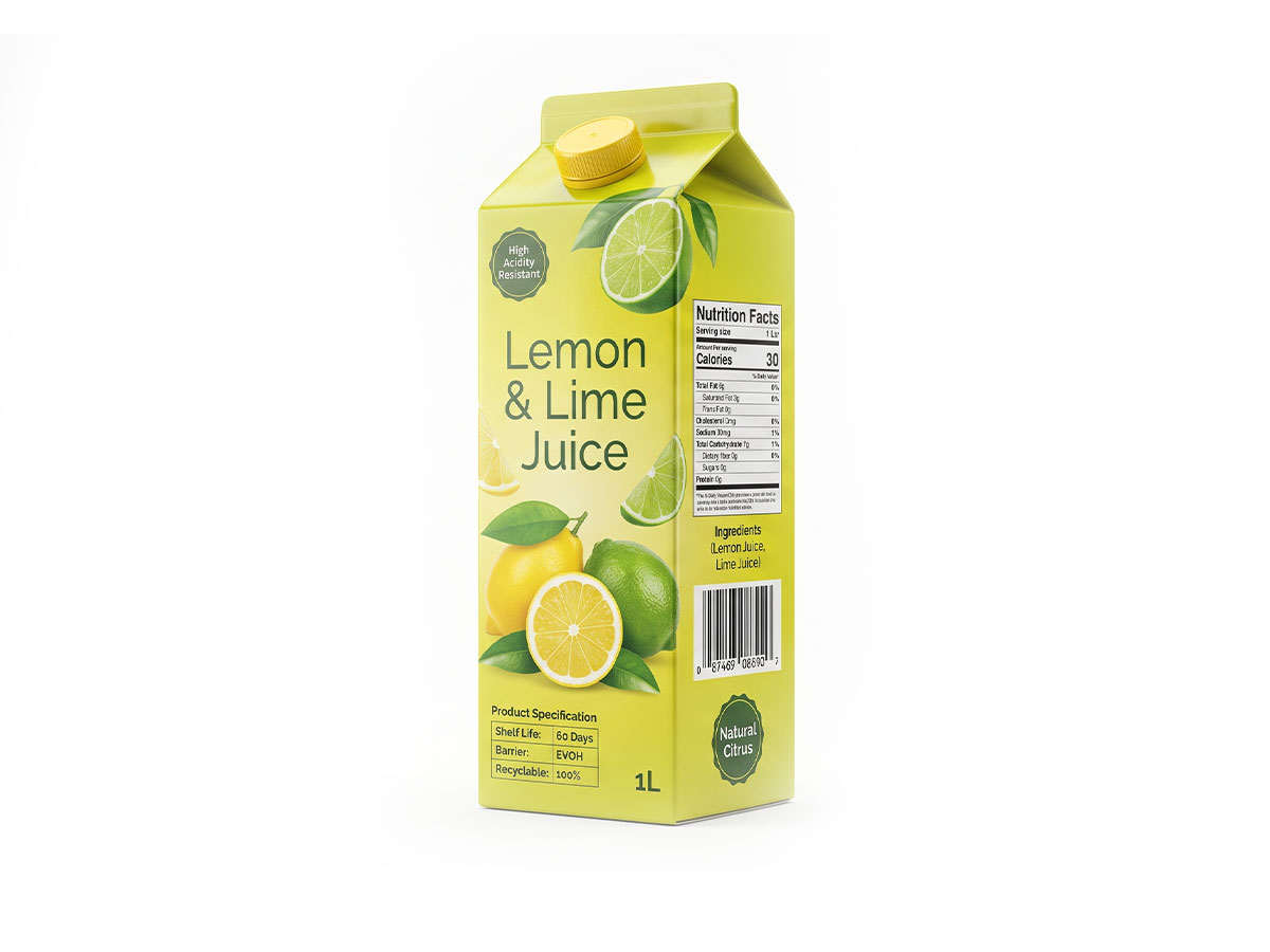 High‑Acid Lemon & Lime Cartons