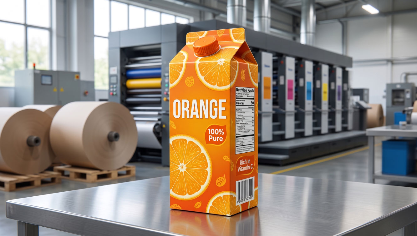 Premium Juice & Nectar Cartons — Aseptic Gable Top Packaging for Orange, Apple & Mixed Fruit 1