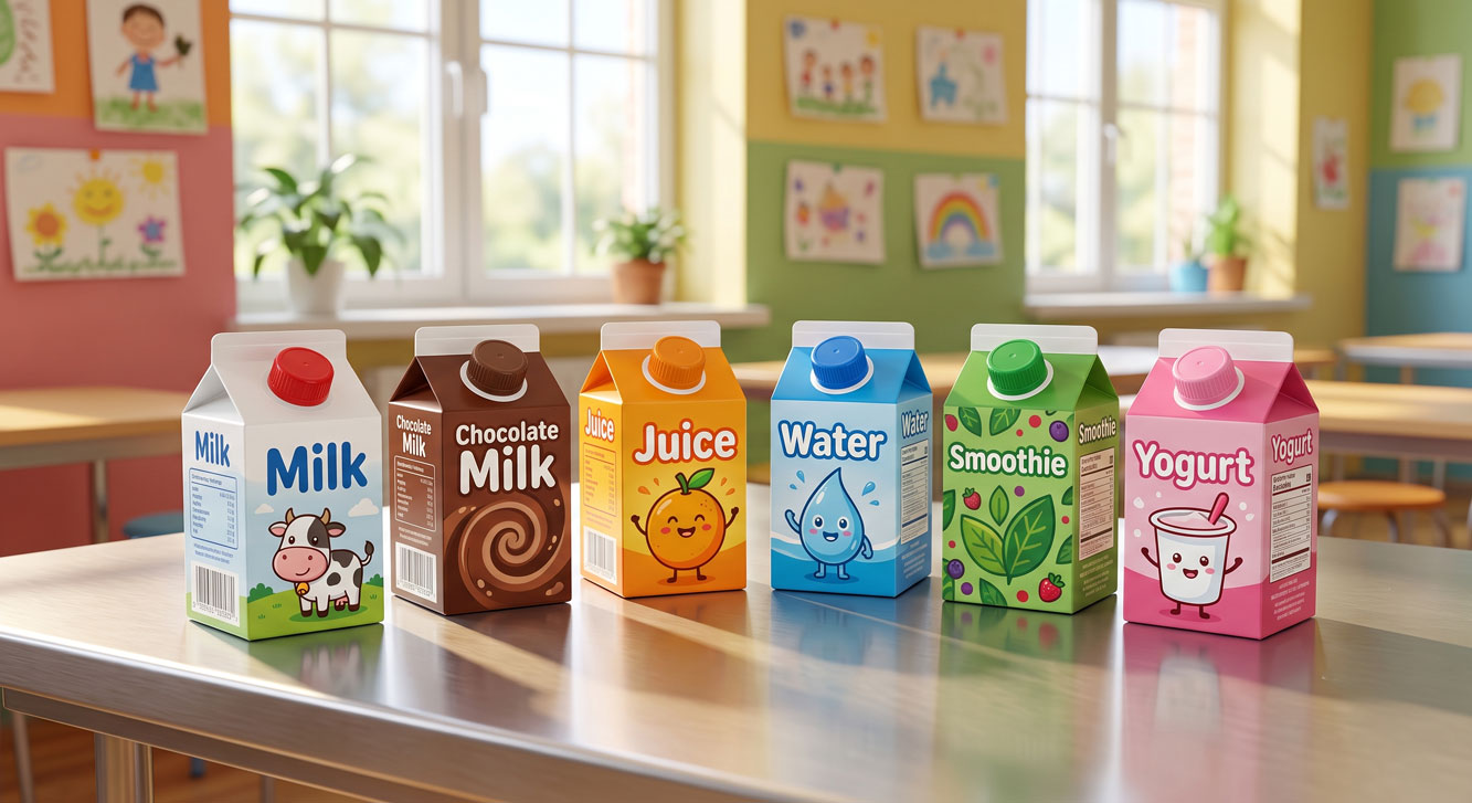 School Milk Carton Supplier USA — Bulk Kids Beverage Packaging | ASQ