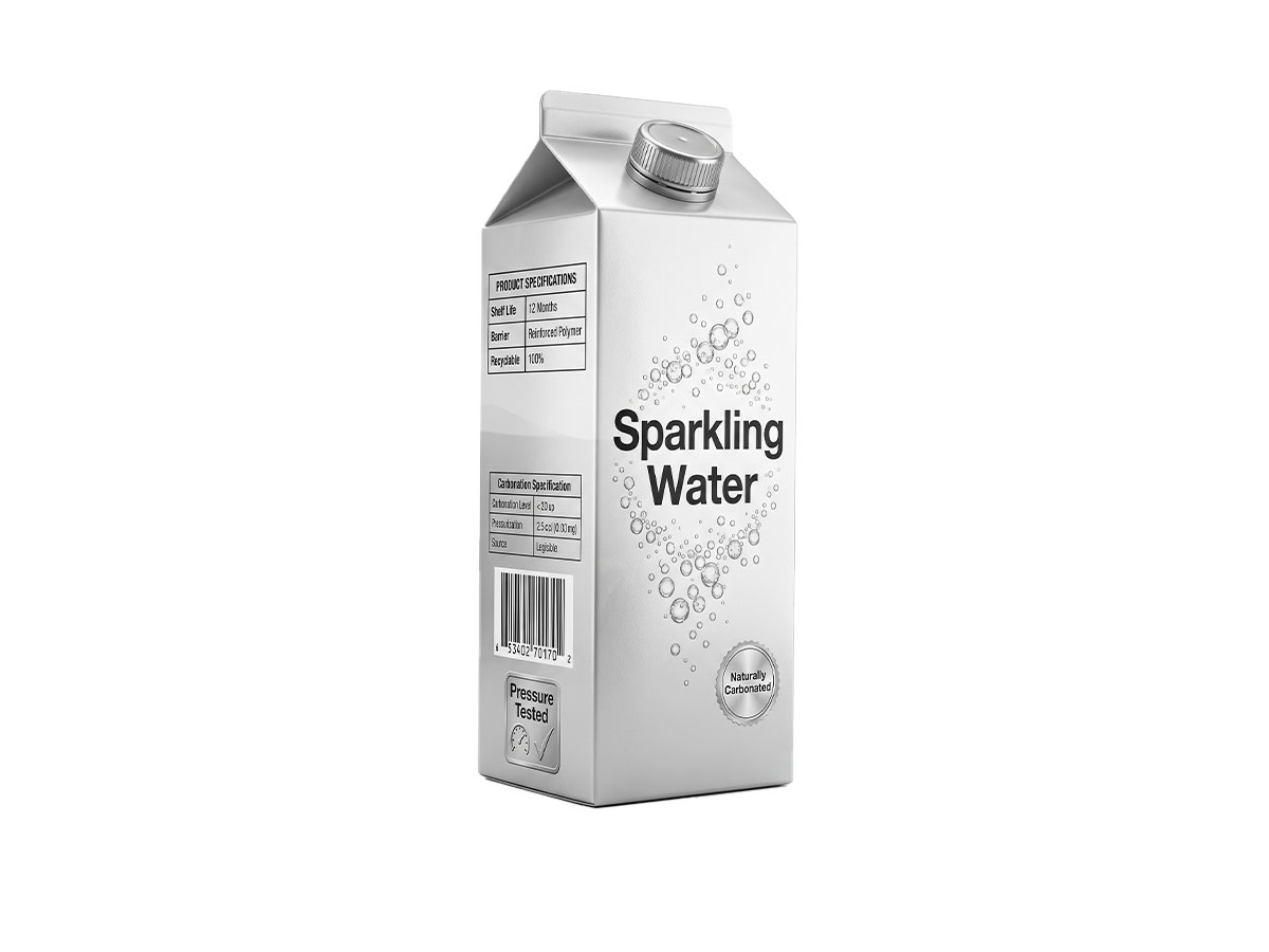 Energy Drink Carton — 250mL Gable Top Packaging by ASQ Packing | 200mg Caffeine, Light-Shield Aluminum Core, Zero Sugar Energy Carton